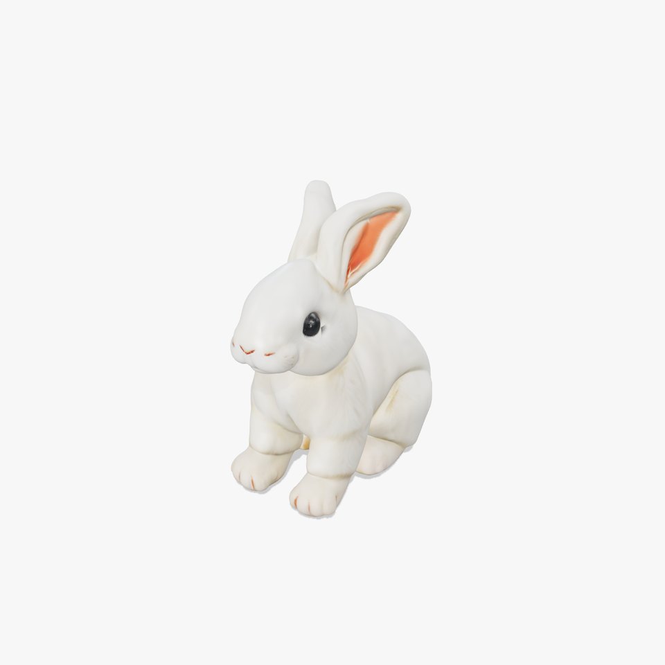 Fluffy White Rabbit model pack